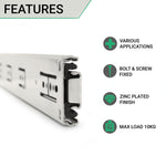 Double Extension Runners 45mm Ball Bearing 45kg Max 300mm - tradefit - 2