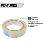 Sign Fixing Double Sided Sicky Tape 25mmx5m - tradefit - 3