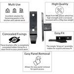 Drop On Keku EH Clip - Pack of 10 - Black - tradefit - 3