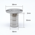Stainless Steel Dust Socket for Wood - Satin Stainless - tradefit - 2