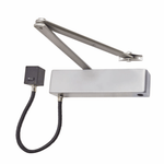 HEAVY COMMERCIAL Electromagnetic Hold Open/Free Swing Door Closer - Silver Cover - tradefit - 1