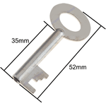 FB11 Fire Brigade Padlock Key - Zinc Plated - Pack 1 Key - tradefit - 2
