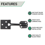 Wire Pattern Hasp & Staple - 4 inch - Black - tradefit - 2