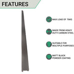 Twin Slot Shelving - Bracket - Black - 610mm - tradefit - 3