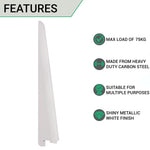 Twin Slot Shelving - Bracket - White - 270mm - tradefit - 3