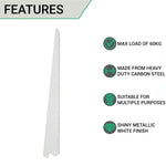 Twin Slot Shelving - Bracket - White - 370mm - tradefit - 3