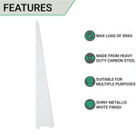 Twin Slot Shelving - Bracket - White - 470mm - tradefit - 3