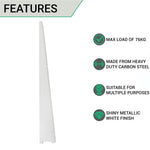 Twin Slot Shelving - Bracket - White - 610mm - tradefit - 3