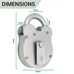 Fire Brigade FB Padlock FB1 Extra Keys Available LONDON FBL - FB Padlock + Chain + Key - tradefit - 2