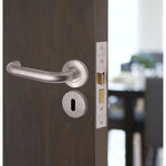 Keyhole Cover Escutcheon Standard Key Pattern - 52 x 8mm - Satin Stainless Steel - tradefit - 4
