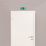 Fire Exit Sign Man Right 300x150mm Self Adh Semi Rigid PVC - tradefit - 5