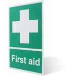 First Aid Sign 300x200mm Screw Fixed - tradefit - 6