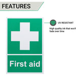 First Aid Sign 300x200mm Screw Fixed - tradefit - 3
