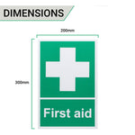 First Aid Sign 300x200mm Screw Fixed - tradefit - 4
