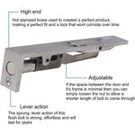Lever Action Flush Bolt BRITISH HEAVY PATTERN - Polished Chrome - 150mm x 20mm - tradefit - 2