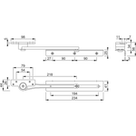 Friction Restrictor Arm Door Stay Surface Mounted AR891 - 90 Deg Opening - tradefit - 5
