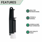 Foot Operated Door Holder - 120mm - Matt Black - tradefit - 4