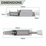 Foot Operated Door Holder - 120mm - Polished Chrome - tradefit - 3