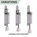 Foot Operated Door Holder - 120mm - Satin Chrome - tradefit - 2