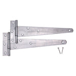 Medium Tee Door and Gate Hinge - 16 inch - Zinc Plated - tradefit - 1