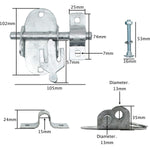 Oval Pad Lock Bolt - 4