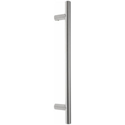 Guardsman Entrance Pull Handle - Bolt Fix - 1800 x 32mm 1600mm c/c - Satin Stainless - tradefit