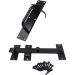 HD Gate Kit - Suffolk Latch - 350mm Hinges - 150mm Brenton Bolt - Black - tradefit - 4