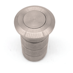 Brass Dust Socket for Flush Bolts - 20 x 25mm - Satin Nickel - tradefit - 3