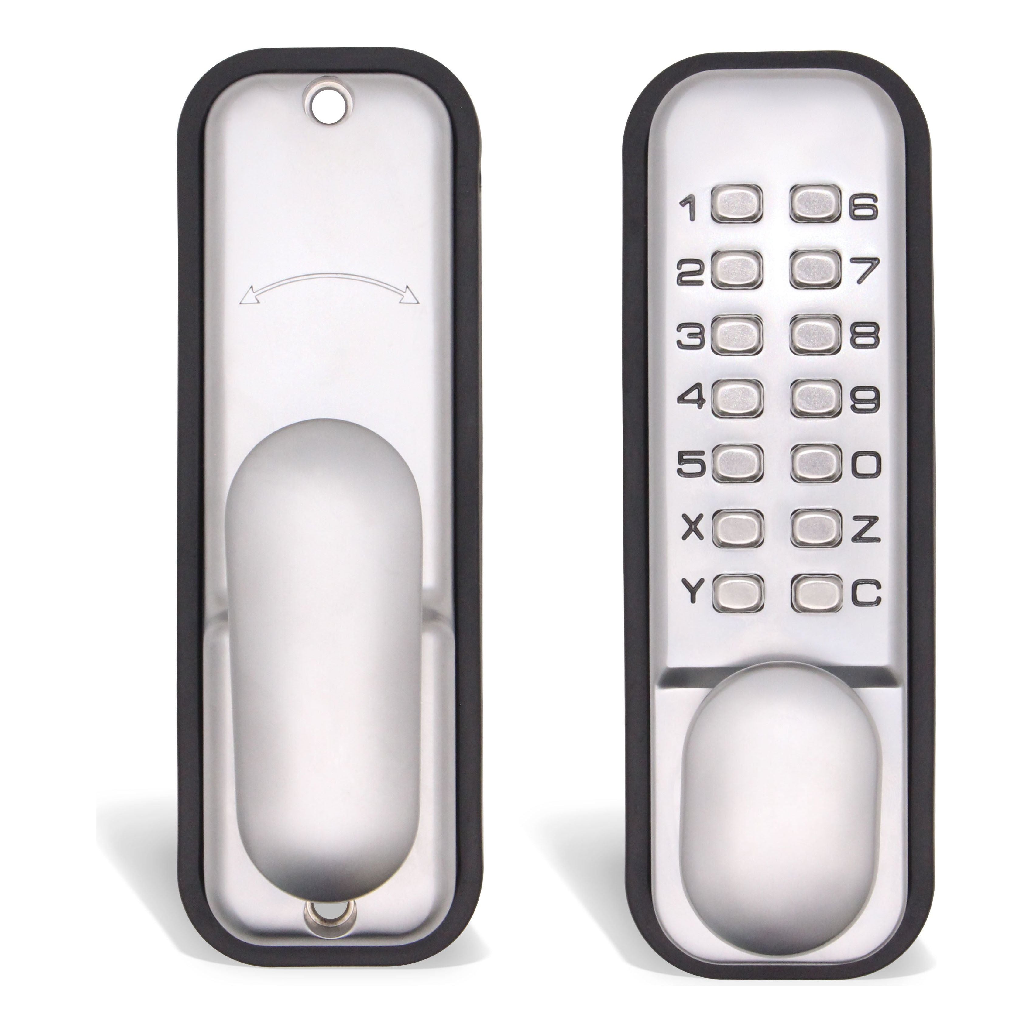 Push Button Mechanical Digital Code Lock - Fire Rated - Satin Chrome ...