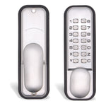 Push Button Mechanical Digital Code Lock - Fire Rated - Satin Chrome - tradefit - 1