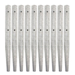 Timber Railway Sleeper Pin Bracket - 360mm - Galvanised Steel - Pack of 10 - tradefit - 1