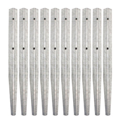 Timber Railway Sleeper Pin Bracket - 360mm - Galvanised Steel - Pack of 10 - tradefit