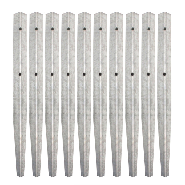 Timber Railway Sleeper Pin Bracket - 360mm - Galvanised Steel - Pack of 10 - tradefit - Featured Image