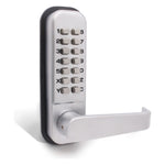 ED40 Clutch Lever Push Button Commercial Mechanical Digital Code Lock - Fire Rated - Satin Chrome - tradefit - 6