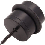 Dome Top Floor Mounted Door Stop - 30mm Diameter - Matt Black - tradefit - 4