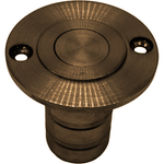 Brass Dust Socket for Flush Bolts - 20 x 38mm - Dark Bronze - tradefit - 3