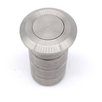 Brass Dust Socket for Flush Bolts - 20 x 25mm - Satin Chrome - tradefit - 3