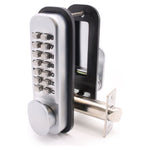 ED20 Paddle Push Button Hold Back Mechanical Digital Code Lock - Fire Rated - Satin Chrome - tradefit - 2