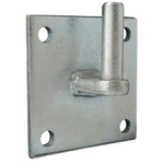 Gate Hinge Hook On Plate 75 x 75 x 12mm - Zinc Plated - Single - tradefit - 3