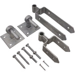 Field Gate Hinge Set Double Strap Hook On Plate - (24