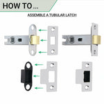 Sassari Polished Chrome Lever Door Handle Pack - Latch - tradefit - 5