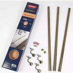 Handrail Kit - Interior Use - 3600mm - Antique Brass - tradefit - 6