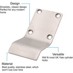 Cylinder Pull Finger Latch Blank Profile - Satin Stainless Steel - 86mm - tradefit - 2