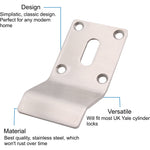 Cylinder Pull Finger Latch Keyhole Profile - Satin Stainless Steel - 86mm - tradefit - 2