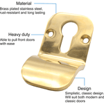 Designer Euro Cylinder Pull Face Fixed - SUS316 - PVD Brass - tradefit - 2