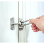 Zinc Diecast Door Restrictor - 2.4 x 3.9 inch - Satin Chrome - tradefit - 5