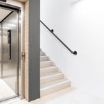 Black Handrail Grab Rail Kit 1525mm - Cast Iron - tradefit - 4