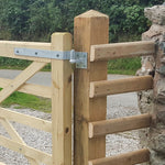 Field Gate Hinge Set Double Strap Hook On Plate - (24