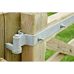 Field Gate Hinge Set Double Strap Hook to Drive and Bolt Pattern Hot Dip Galvanised (24