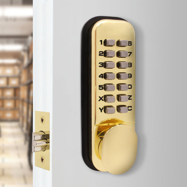 ED20 Paddle Push Button Hold Back Mechanical Digital Code Lock Fire